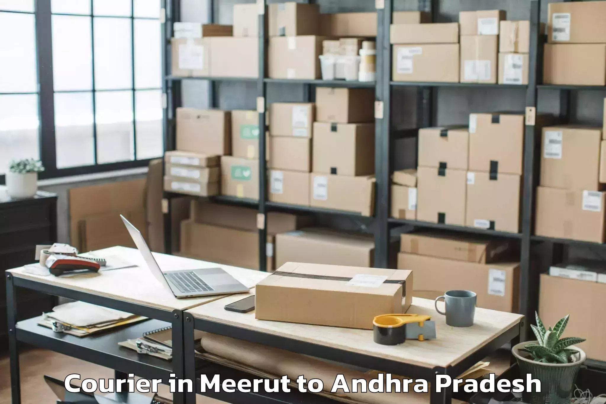 Trusted Meerut to Yadamarri Courier